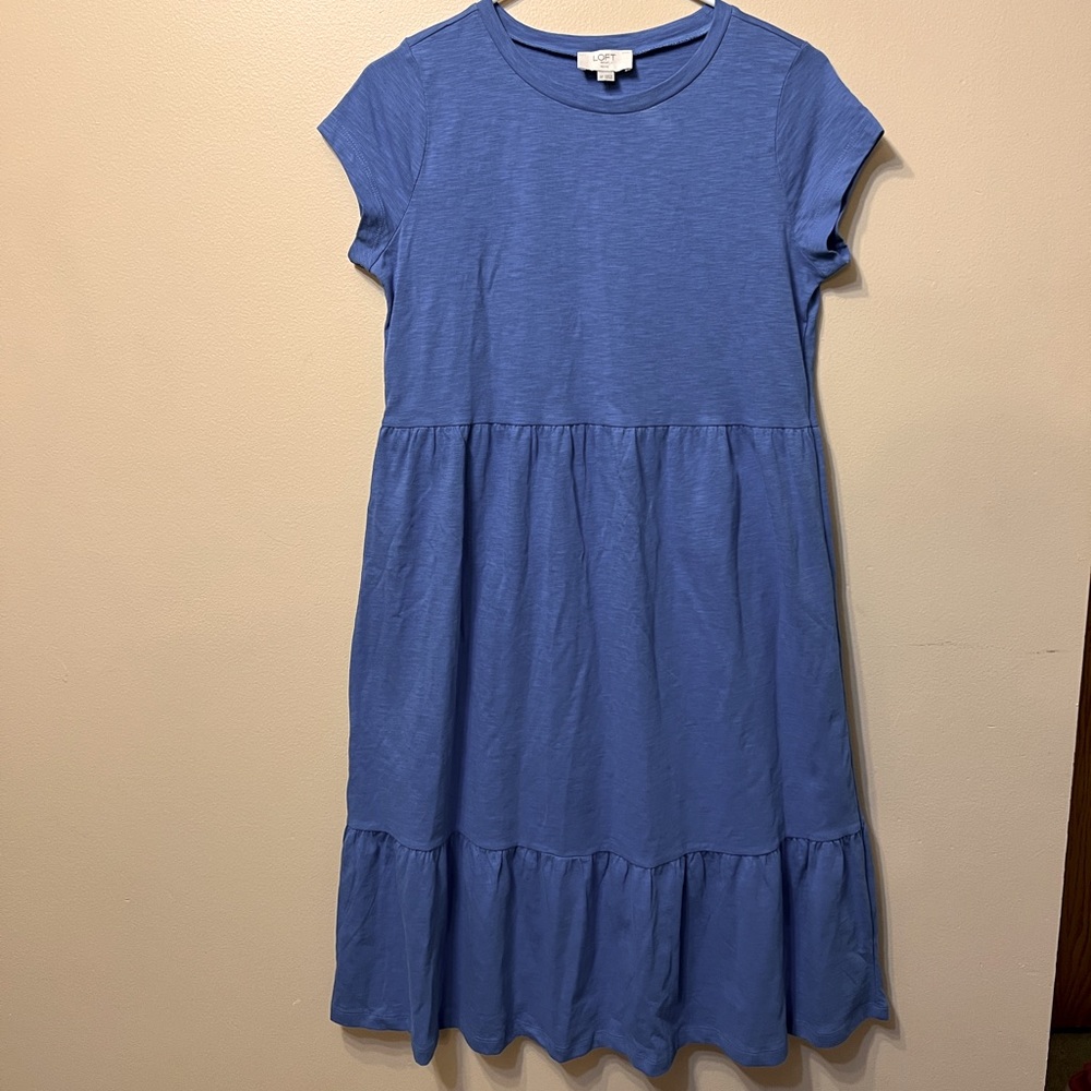 Loft Outlet Cotton Midi Dress, Size Petite S